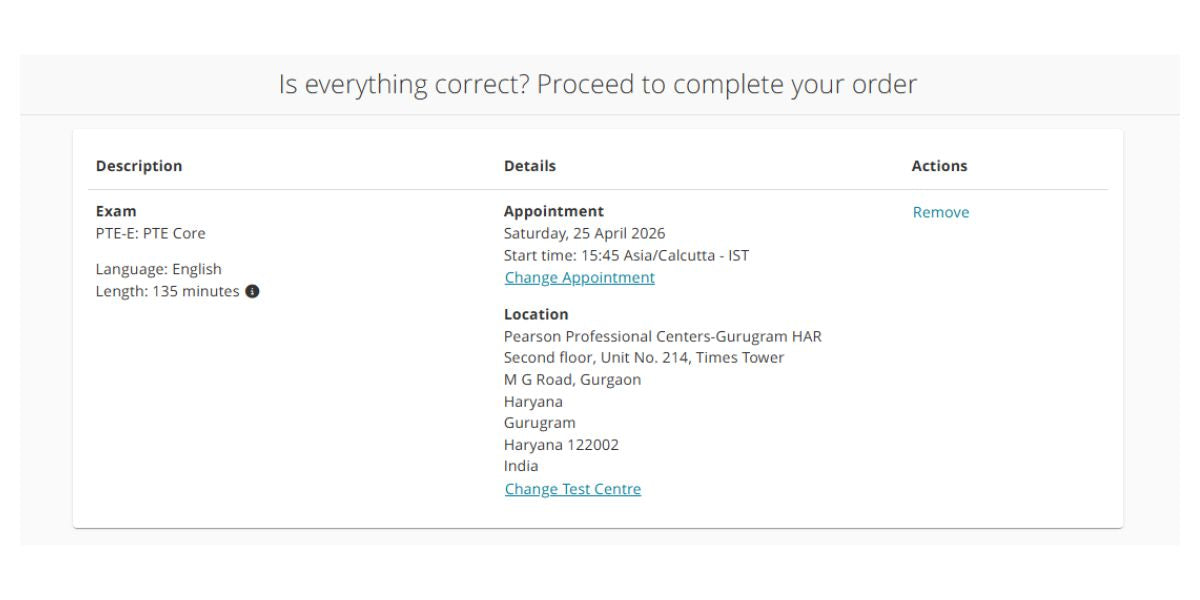 Step 4: Confirm and Review Personal Details