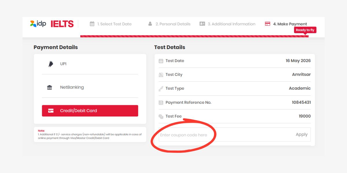 Step 5- Apply the Voucher Code