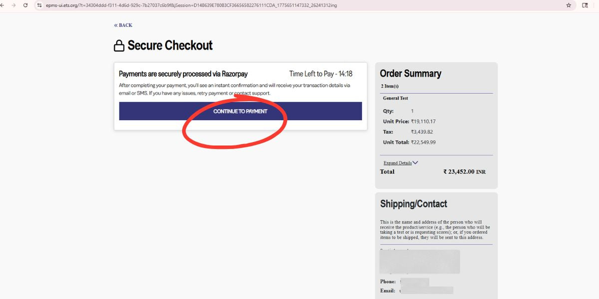 Step 8: Complete the Payment