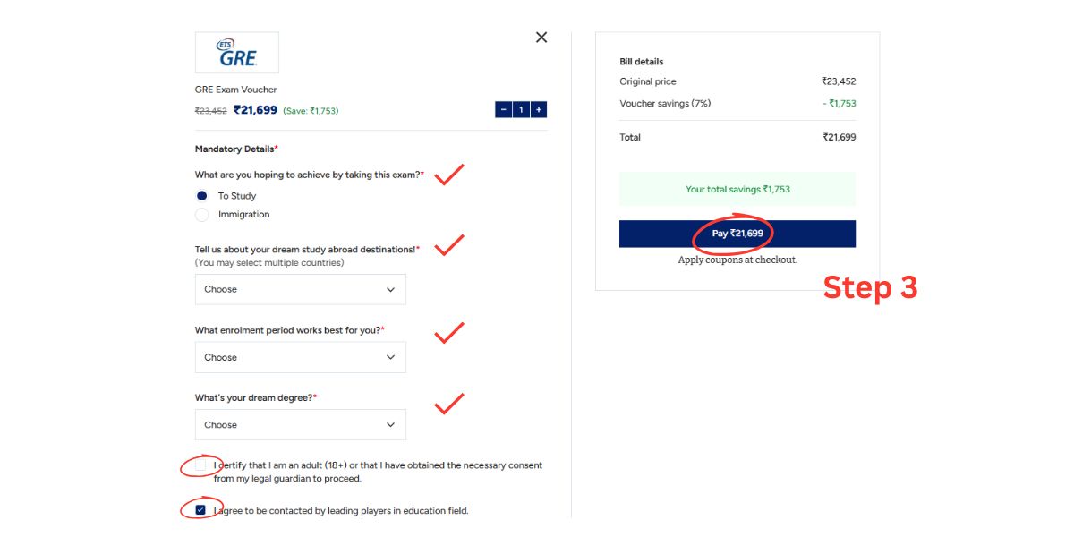 Step_3: Fill in the required details