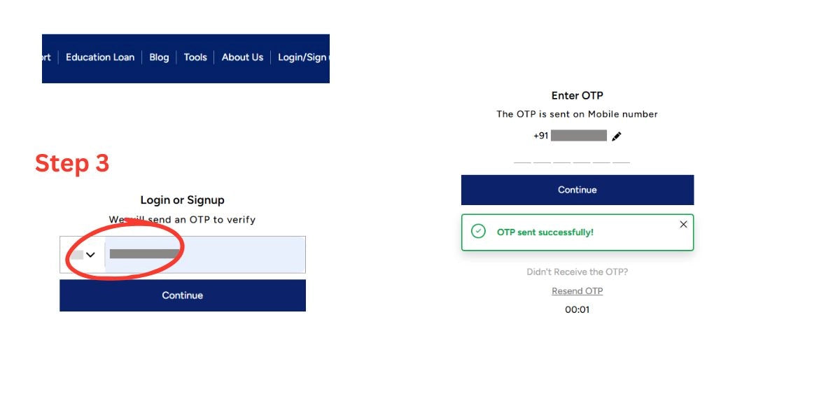 Step 3: Login to your account